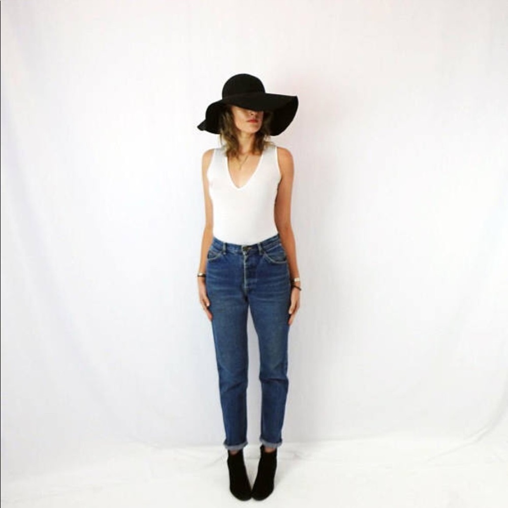 70's Lee Jeans w High Waist & Tapered Leg Sz 26